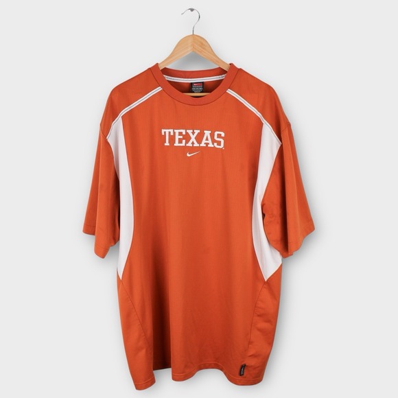 Nike Team Texas Longhorns Burnt Orange XXL Short Sleeve Dri-FIT Jersey Shirt - Picture 1 of 4